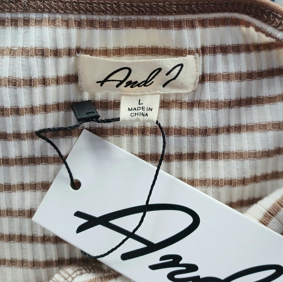 NEW!2 pack L pink & tan tank tops - Picture 12 of 13